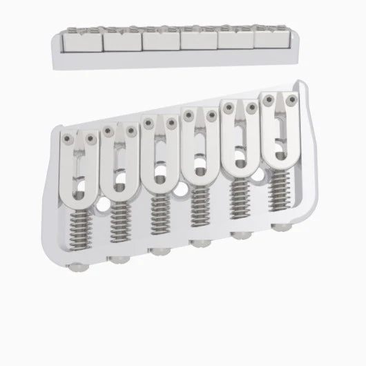 Hipshot Multi-Scale Fixed Guitar Bridge, 6 String